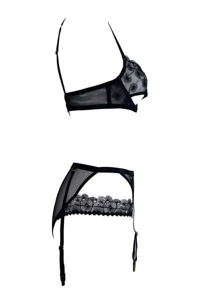 Kyra Balconette Bra • Sexy Lingerie By Nevaeh Intimates Darkest Fox