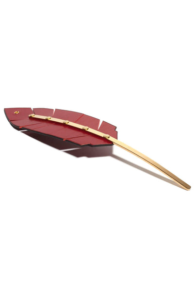 Red Leather Feather Bécasse Paddle domestique