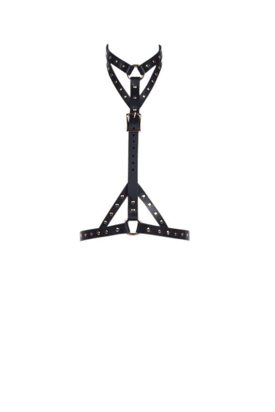 Eros Black Leather Harness H.O.S. Leather