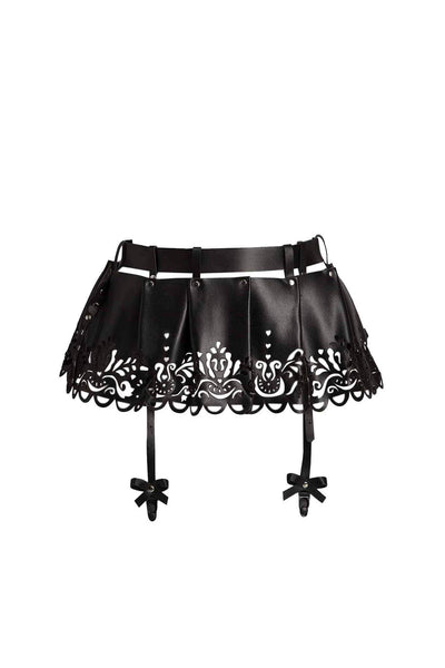 Lilly Leather Skirt VoyeurX