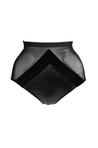 Ava High Waisted Leather Briefs Something Wicked