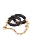 Nina 1/2 Inch Leather Handcuffs Something Wicked