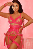 Layla Sheer Lace 4 Piece Corset Set Lingerie By Coco