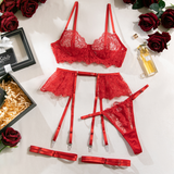 Carmen Lace Lingerie 4 Piece Set Lingerie By Coco