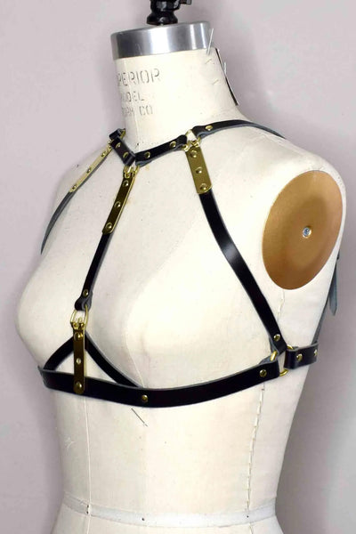 Nymph Leather Harness Bra Love Lorn Lingerie