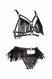 Fringe Boho Kink Leather Set VoyeurX