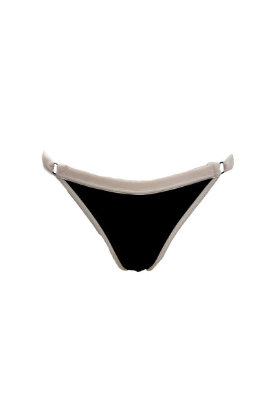 Velour Mesh Panty • Black & Beige K+1%