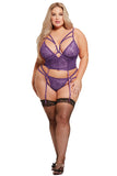 Bianca Purple Bustier Set • Curve House of Desire