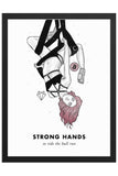 Bitcoin Art in Frame • Lissa x Strong Hands Wolfmumma