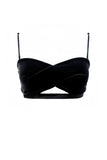 Black Velour Bra K+1%