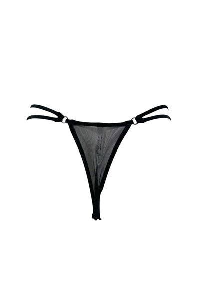 Velour Sheer Mesh Tanga K+1%