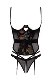 Dragon Bustier Crotchless Set House of Desire