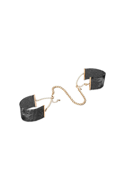 Desir Metallique Mesh Handcuffs • Black Bijoux Indiscrets