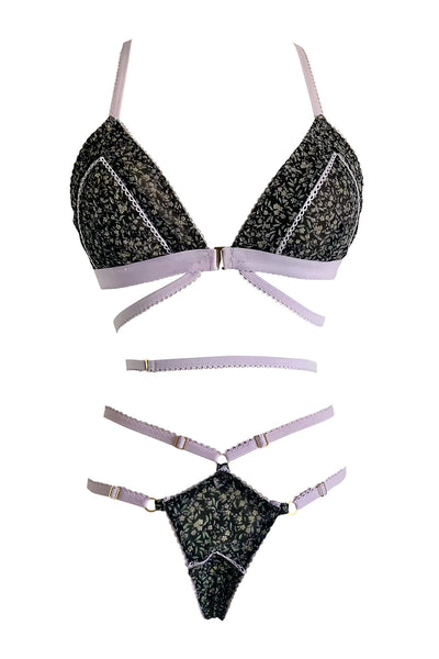 Diamond Crotchless Lingerie Set K+1%