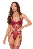 Eden Embroidered Lace Teddy • Red House of Desire