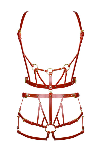 Inanna Leather Harness Set Love Lorn Lingerie