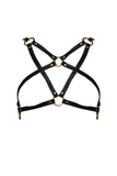 Infinity Leather Pentagram Harness Bra VoyeurX