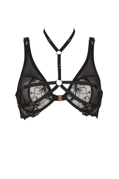 Ivy Embroidery Harness Bra Impudique