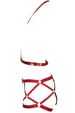Khloe Red Harness Set Impudique