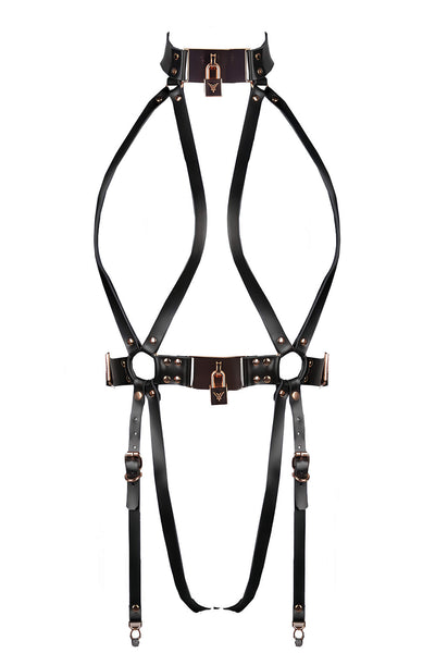 Lock Leather Body Harness VoyeurX