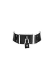 Lock BDSM Leather Collar VoyeurX