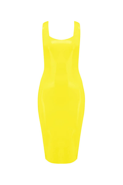 Yellow Latex Midi Dress (Copy) Elissa Poppy