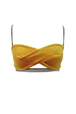 Mustard Yellow Velour Bra K+1%