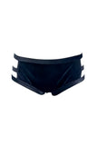 Navy Velour Period-Proof Hot Pants K+1%