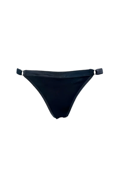 Navy Velour Flocked Dot Mesh Panty K+1%