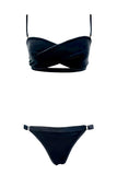 Navy Velour Dot Mesh Set K+1%