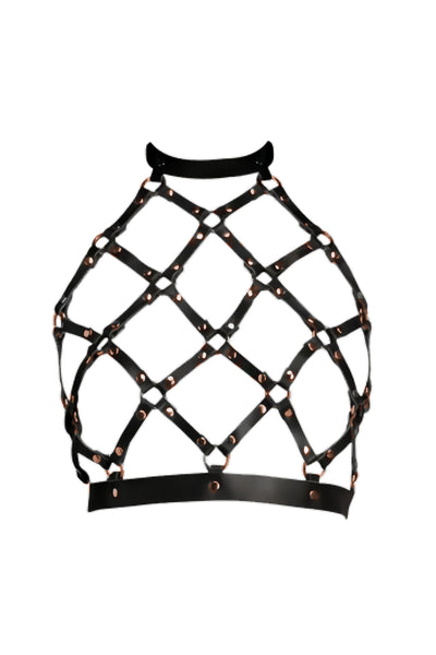 Obedience Leather Harness Top VoyeurX