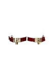 Leather Collar • Dark Ruby VoyeurX