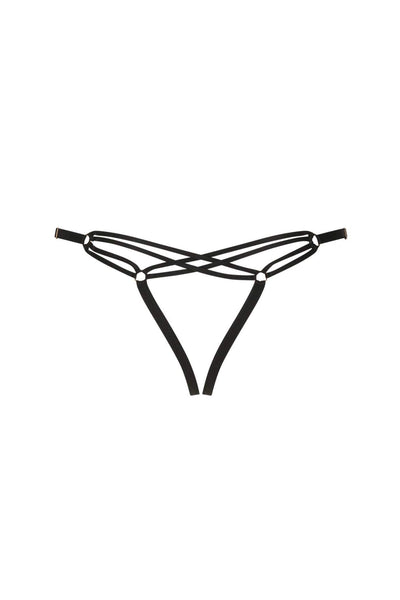 Serena Open Thong • Sexy French Lingerie • Made in France– Darkest Fox