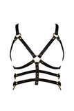 Subjection Open Leather Harness Bra VoyeurX