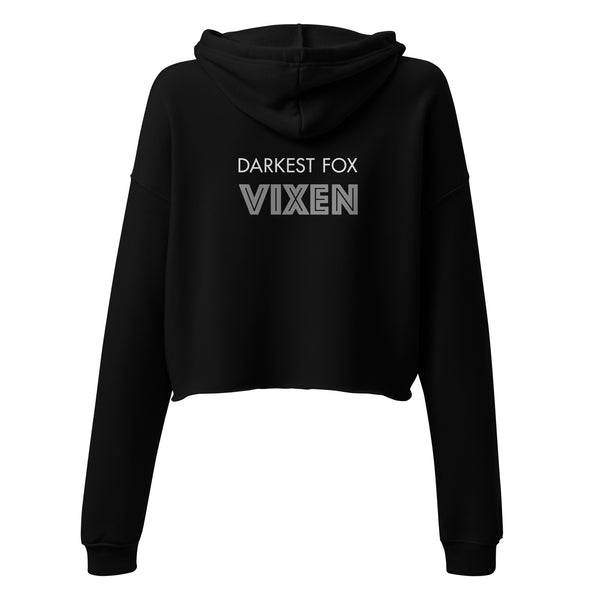 Darkest Fox Embroidered Logo Crop Hoodie Darkest Fox