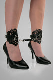 Lucy Lasercut Leather Ankle Cuffs VoyeurX