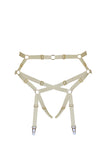Baubo White Latex Suspender Briefs Elissa Poppy