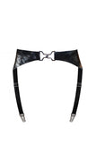 Rubi Suspender Latex Garter Belt Elissa Poppy