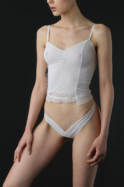 Dawisa White Classic Thong Hot Couture