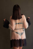 Malia Bondage Lace Set & Sheer Lace Robe Colette & Sebastian