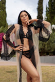 Sheer Lace Robe Lingerie By Coco