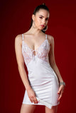 Aiyana Glossy White Dress Patrice Catanzaro