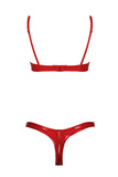 Red Annabelle Crotchless Lingerie Set Patrice Catanzaro