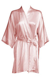 Coral Pink Silk Kimono Rusalka Lingerie