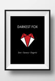 Darkest Fox 11" x 17" Poster Darkest Fox