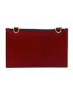 Medium Postal Red Leather Wallet domestique