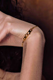 Thin Chain Double Mousqueton Bracelet domestique