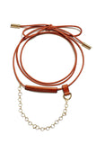 Leather Chained Up Necklace domestique