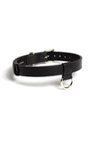 D-Ring Leather Choker domestique