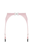Baby Pink Latex Garter Belt Elissa Poppy
